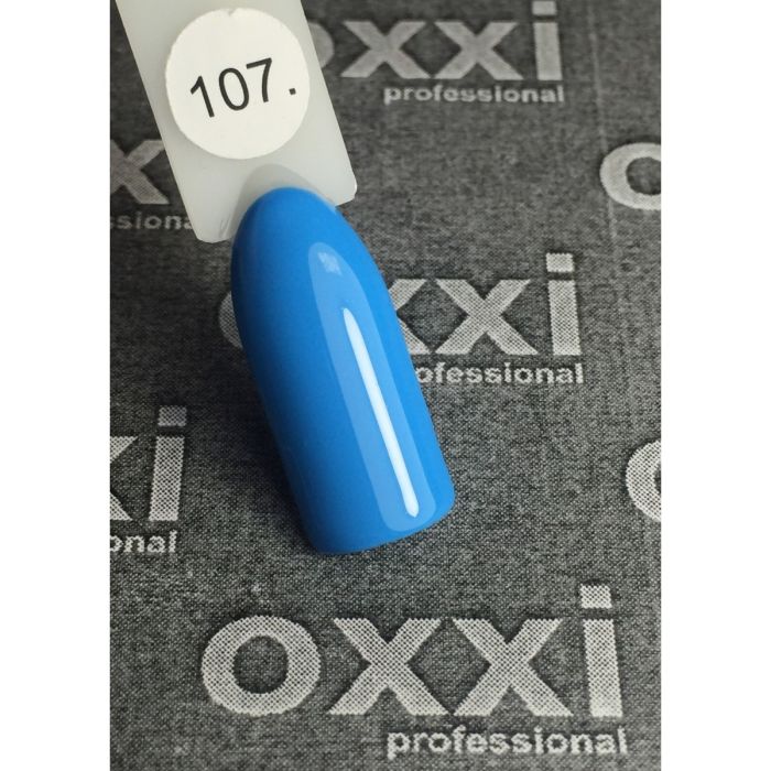 Гель-лак OXXI Professional №107 (светлый синий, эмаль), 8 мл