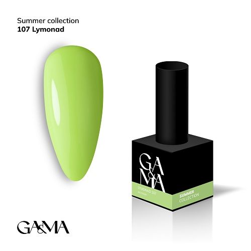 Гель-лак GaMa Summer collection 107 Lymonad  лимонад 10мл