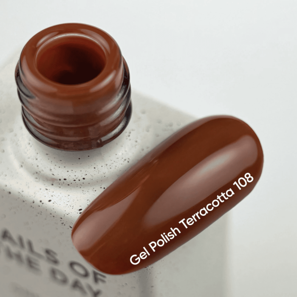 Гель-лак NailsOfTheDay 108 Terracotta цегляно-коричневий, 10мл
