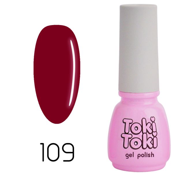 Гель лак Toki Toki №109 бургунді, 5мл