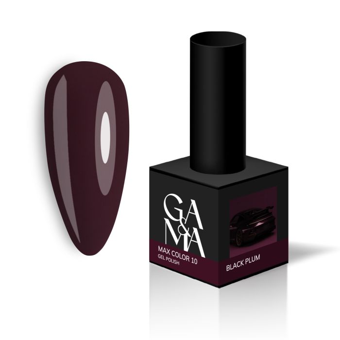 Гель-лак Ga&Ma Max Color 10 темний фіолетовий , 10мл