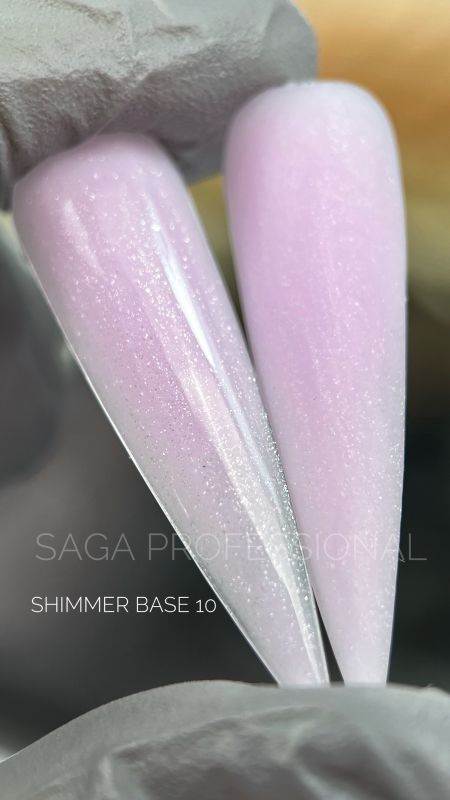 Камуфлирующая база Saga Shimmer base 10 (баночка без кисточки), 15мл