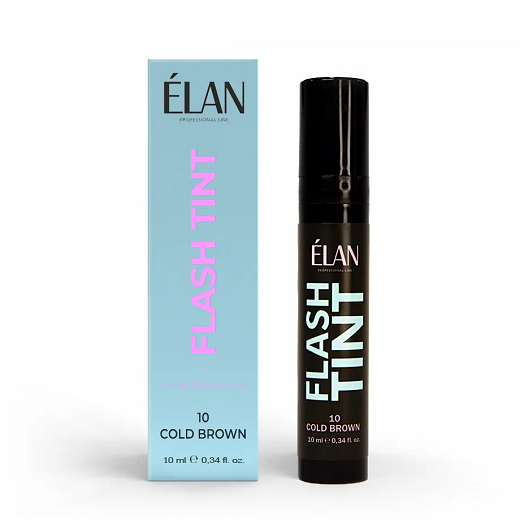 Фарба для брів та вій ELAN Flash Tint, 10 Cold Brown, 10мл