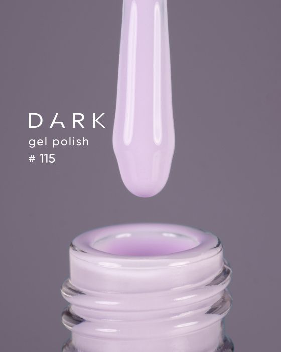 Гель-лак Dark 115 пастельный лиловый