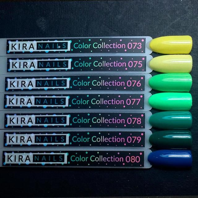 Гель-лак Kira Nails №073 (светло-желтый, эмаль), 6 мл