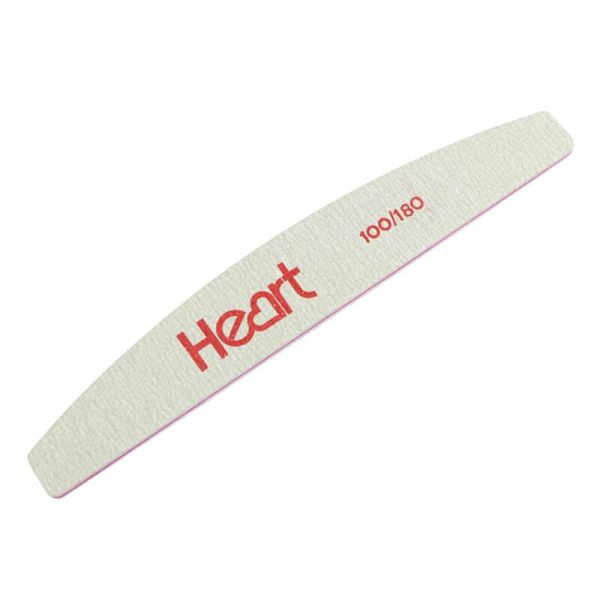 Пилка для ногтей Heart 100/180 Half Titan, полукруг