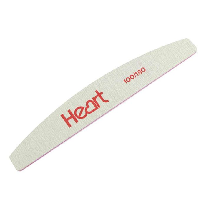 Пилка для ногтей Heart 100/180 Half Titan, полукруг