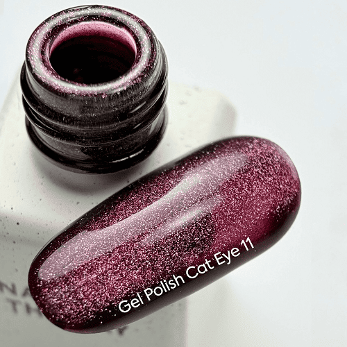 Гель-лак NailsOfTheDay котяче око 11 темно-малиновий, 6мл