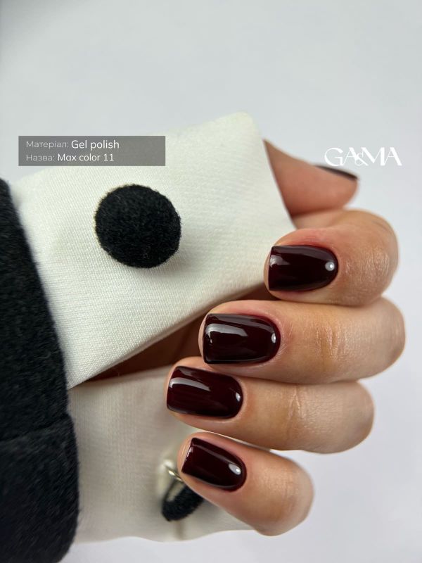 Гель-лак Ga&Ma Max Color 11 червоне вино, 10мл