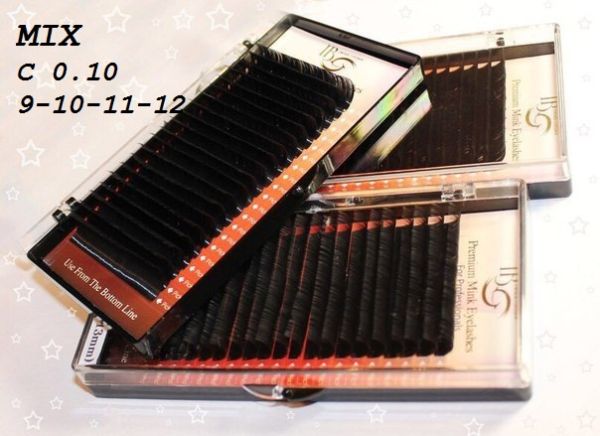 Ресницы I-Beauty С-0.10 микс 9-10-11-12мм