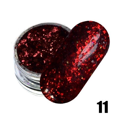 Юкі пластівці Platinum foil flake №11