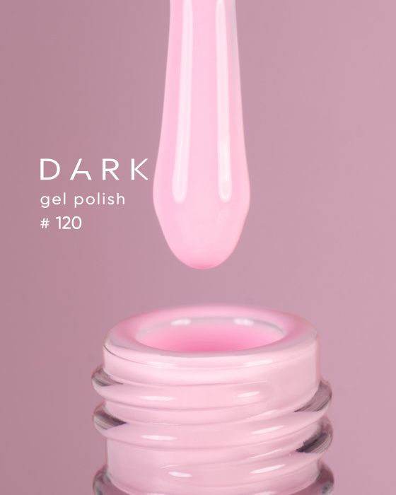 Гель-лак Dark 120 пастельный розовый