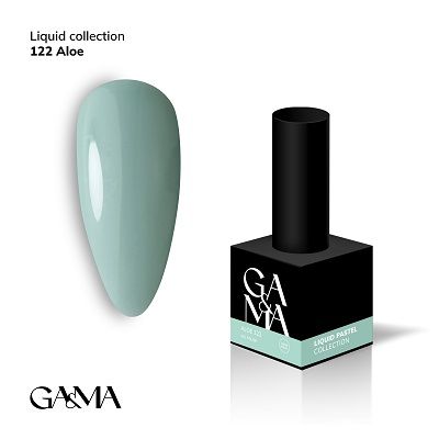 Гель-лак GaMa Liquid pastel 122 Aloe 10мл