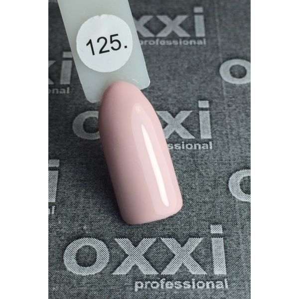  Гель-лак OXXI Professional №125 (очень светлый розово-персиковый, эмаль), 8 мл
