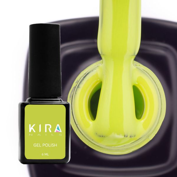 Гель-лак Kira Nails №125 (приглушений світло-зелений, емаль), 6 мл