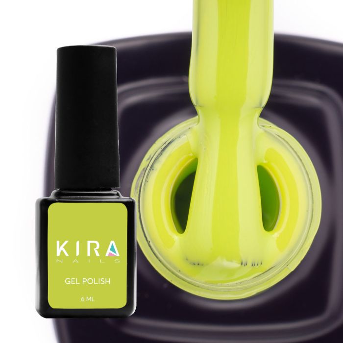 Гель-лак Kira Nails №125 (приглушений світло-зелений, емаль), 6 мл