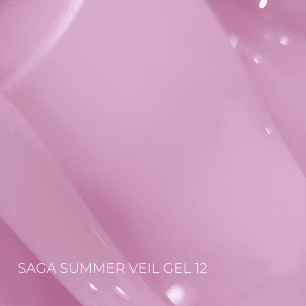 Гель для нарощування SAGA Professional Builder Gel Veil Summer 12 молочно-бежевий,  15мл