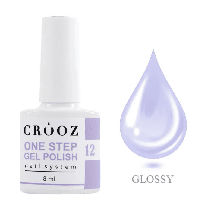 Однофазний гель-лак Crooz  One Step Gel Polish 12, лавандовий 8мл