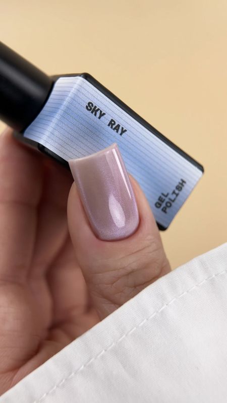 Гель-лак Biblioteka Cat Eye 13 Sky Ray голубой холодный кошачий глаз, 10мл