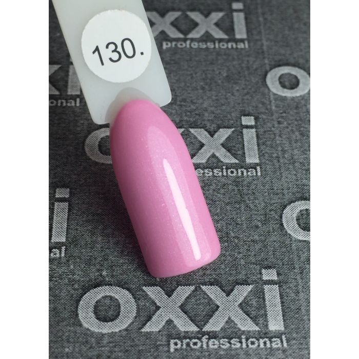 Гель-лак OXXI Professional №130 (нежный розовый с микроблеском), 8 мл