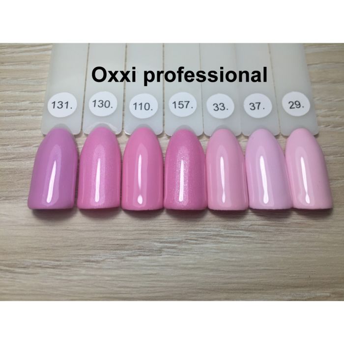Гель-лак OXXI Professional №130 (нежный розовый с микроблеском), 8 мл