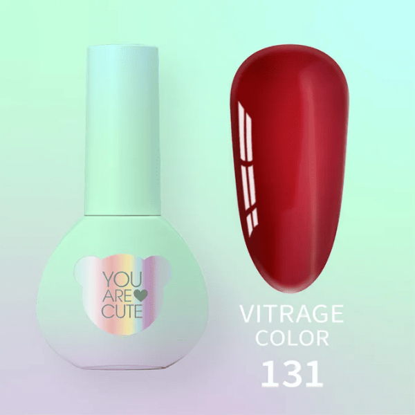 Гель-лак You are Cute 131 красный витражный, 5мл
