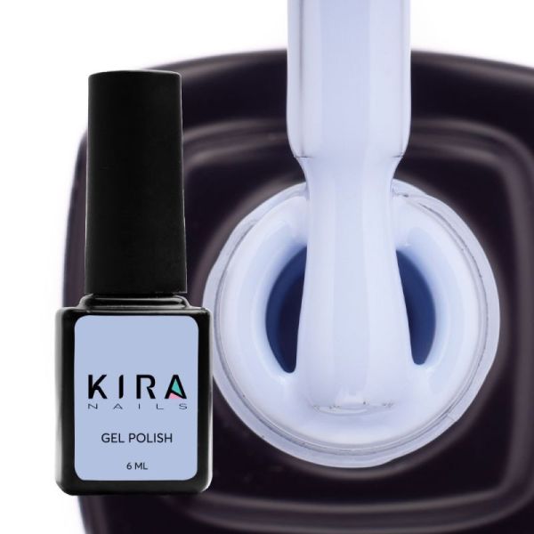 Гель-лак Kira Nails №132 (нежно-голубой, эмаль), 6 мл
