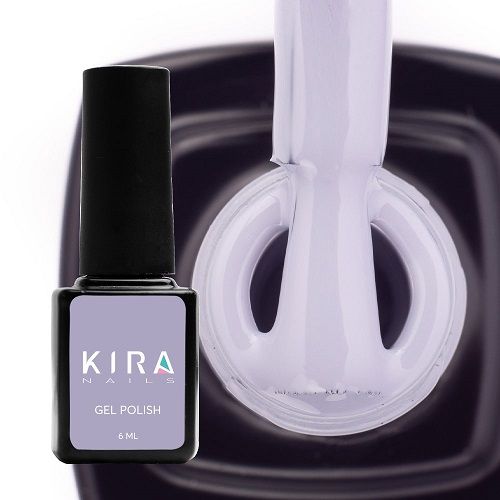 Гель-лак Kira Nails №133 (серо-голубой, эмаль), 6 мл