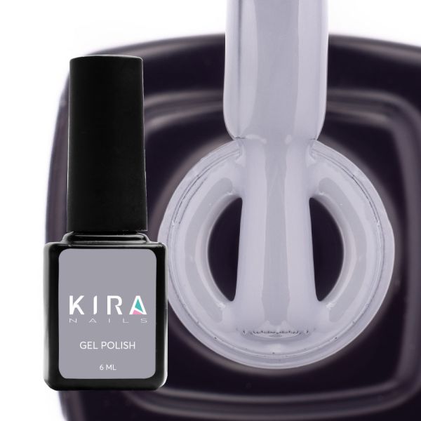 Гель-лак Kira Nails №134 (зелено-серый, эмаль), 6 мл
