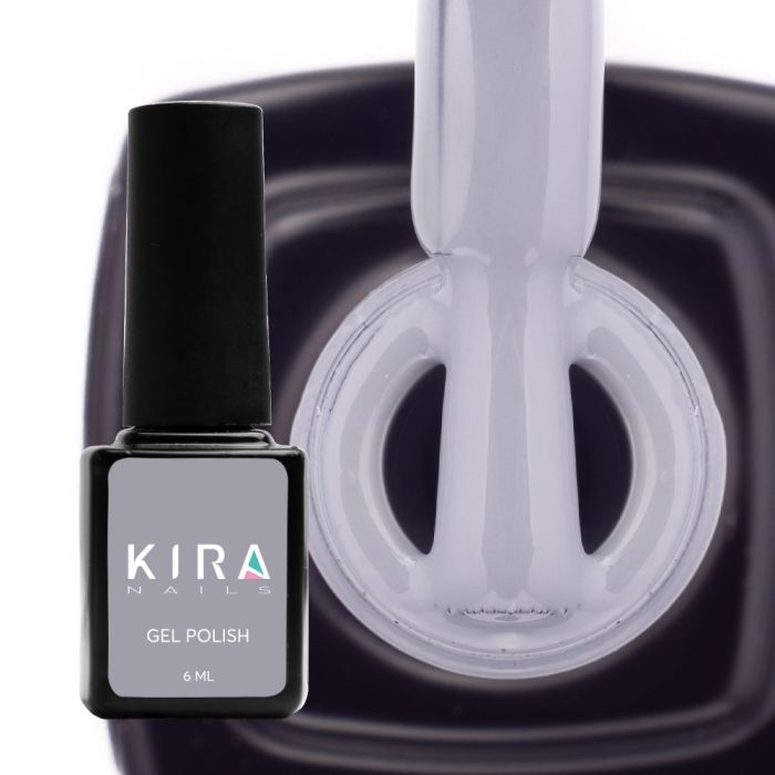 Гель-лак Kira Nails №134 (зелено-серый, эмаль), 6 мл