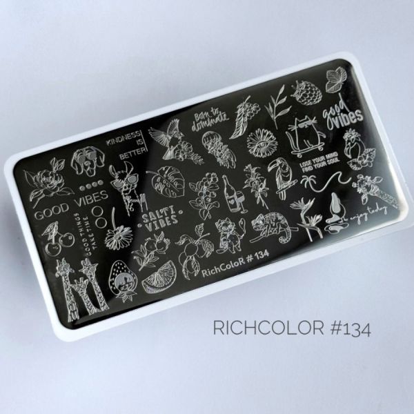 Пластина для стемпинга RichColor 134