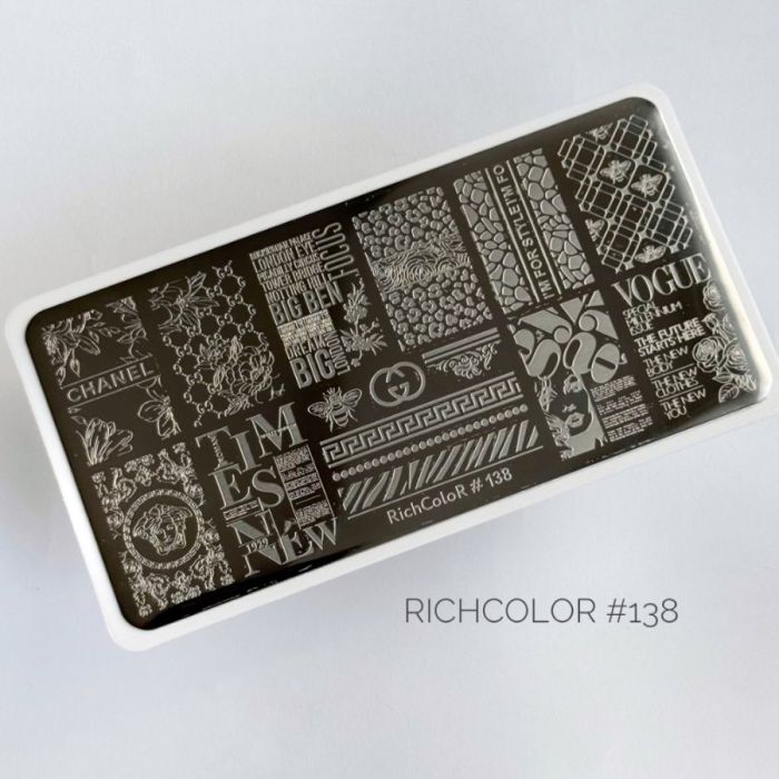 Пластина для стемпинга RichColor 138