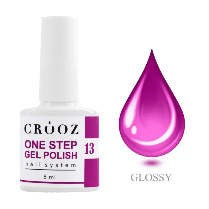 Однофазный гель-лак Crooz  One Step Gel Polish 13, фиолетовый 8мл
