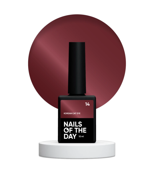 Гель-лак NailsOfTheday  Korean cat eye 14, красный 10мл