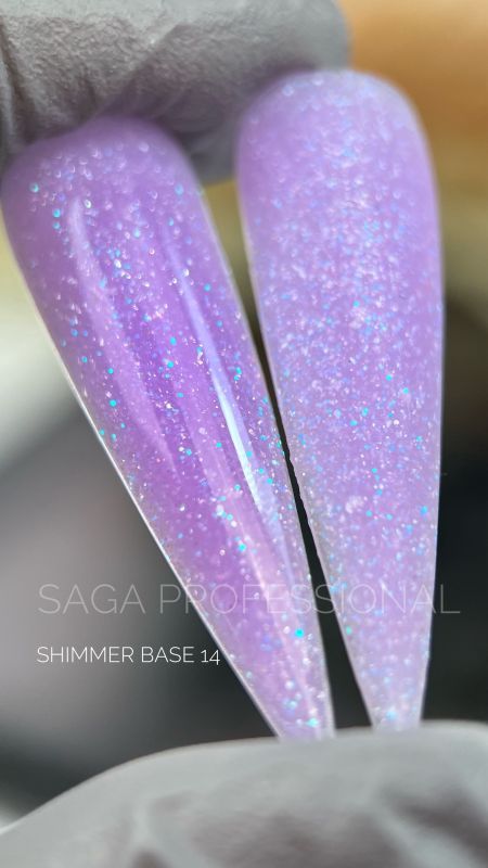 Камуфлююча база Saga Shimmer base 14 (баночка без пензлика), 15мл
