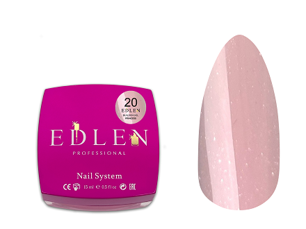 Гель Edlen Builder Gel Princess 15мл 020 м'який пастельний рожевий
