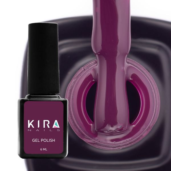 Гель-лак Kira Nails №152 (фиолетово-коричневый, эмаль), 6 мл