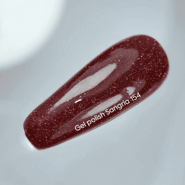 Гель-лак NailsOfTheDay 154 Sangria червоний світловідбиваючий, 10мл