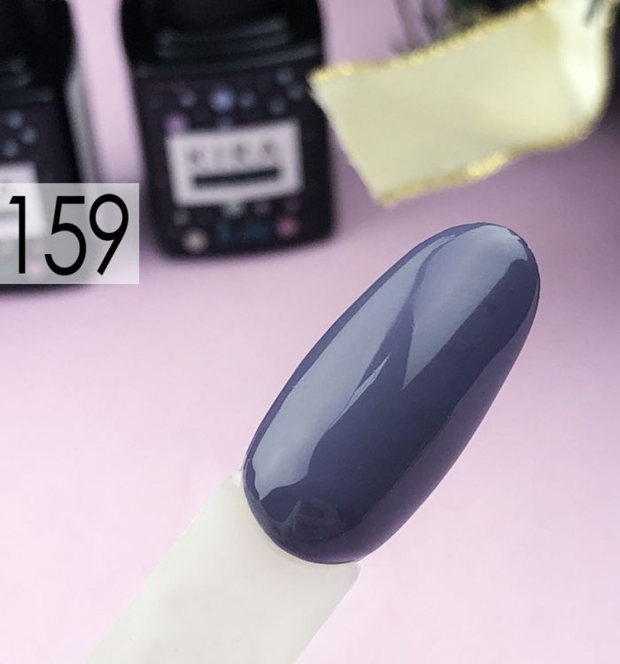 Гель-лак Kira Nails №159 (приглушенный серо-синий, эмаль), 6 мл