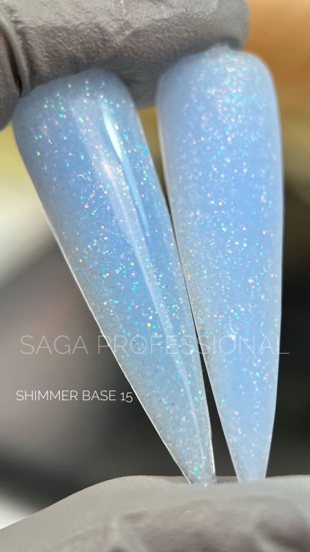 Камуфлююча база Saga Shimmer base 15 (баночка без пензлика), 15мл