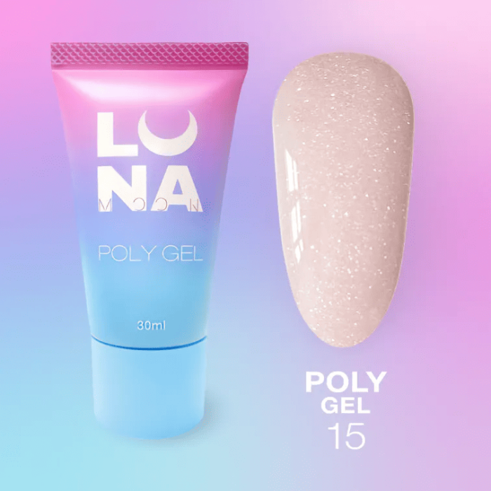 Полігель для нарощування Luna Poly Gel 15, 30мл