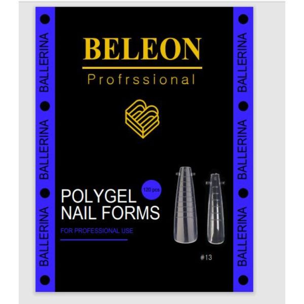 Верхние формы BELEON для наращивания ногтей Ballerina-120шт