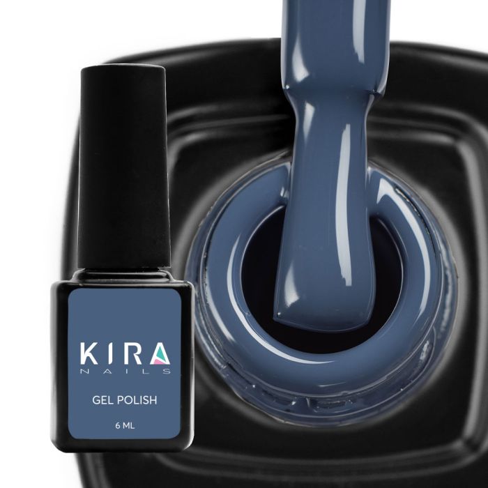 Гель-лак Kira Nails №161 (темный сине-лазурный, эмаль), 6 мл