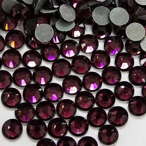 Cтразы стекло amethyst ss10 размер 2.4мм (10-05) 100шт