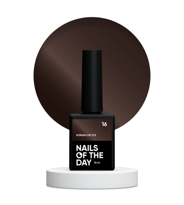 Гель-лак NailsOfTheday  Korean cat eye 16, коричневий  10мл