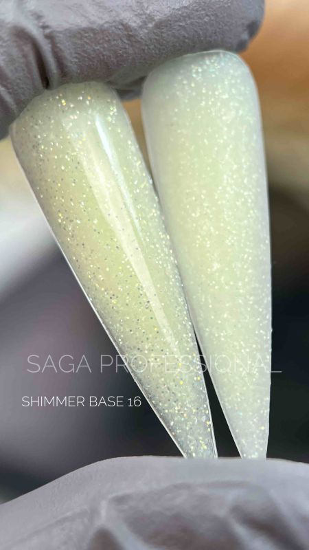 Камуфлююча база Saga Shimmer base 16 (баночка без пензлика), 15мл