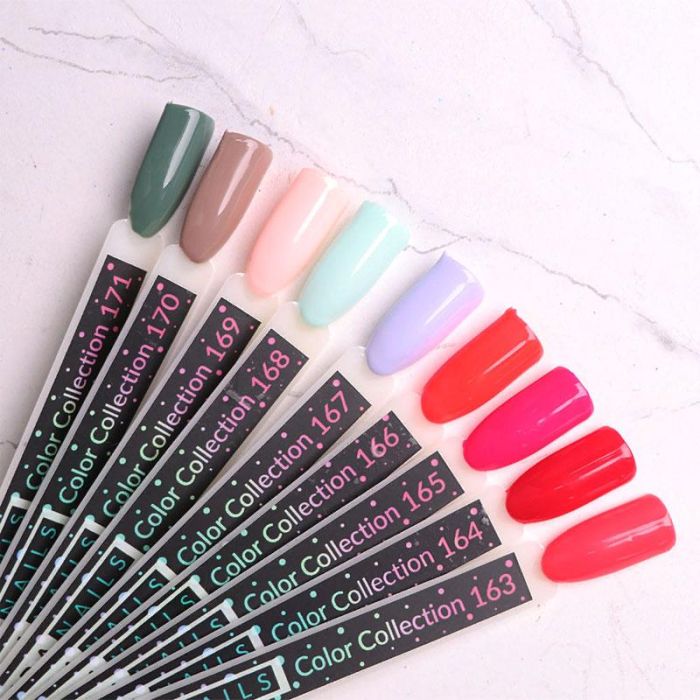 Гель-лак Kira Nails №166 (пикантно-красный, эмаль), 6 мл