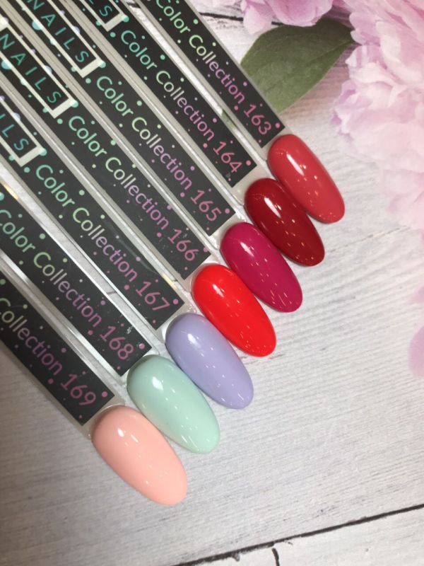 Гель-лак kira nails №163 (алая роза, эмаль), 6 мл 