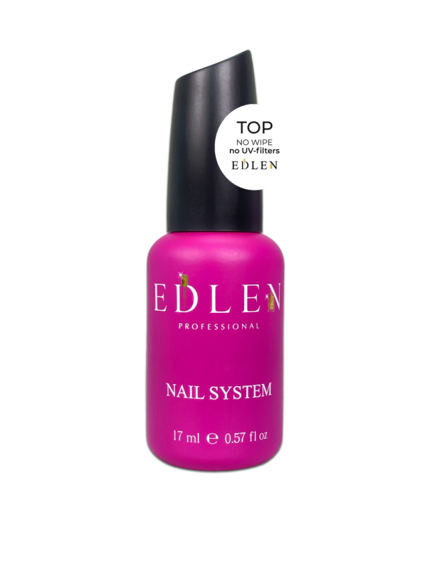 Топ Edlen без липкого шару без УФ фільтрів No wipe No UV-filters 17мл