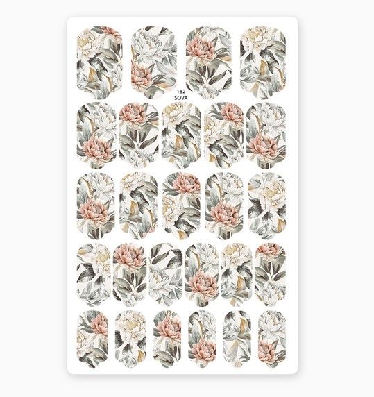Плівка для педикюру SOVA Decor 182